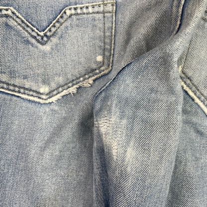 Diesel Light Wash Distressed Larkee Straight Leg Jeans 36x32 Grunge