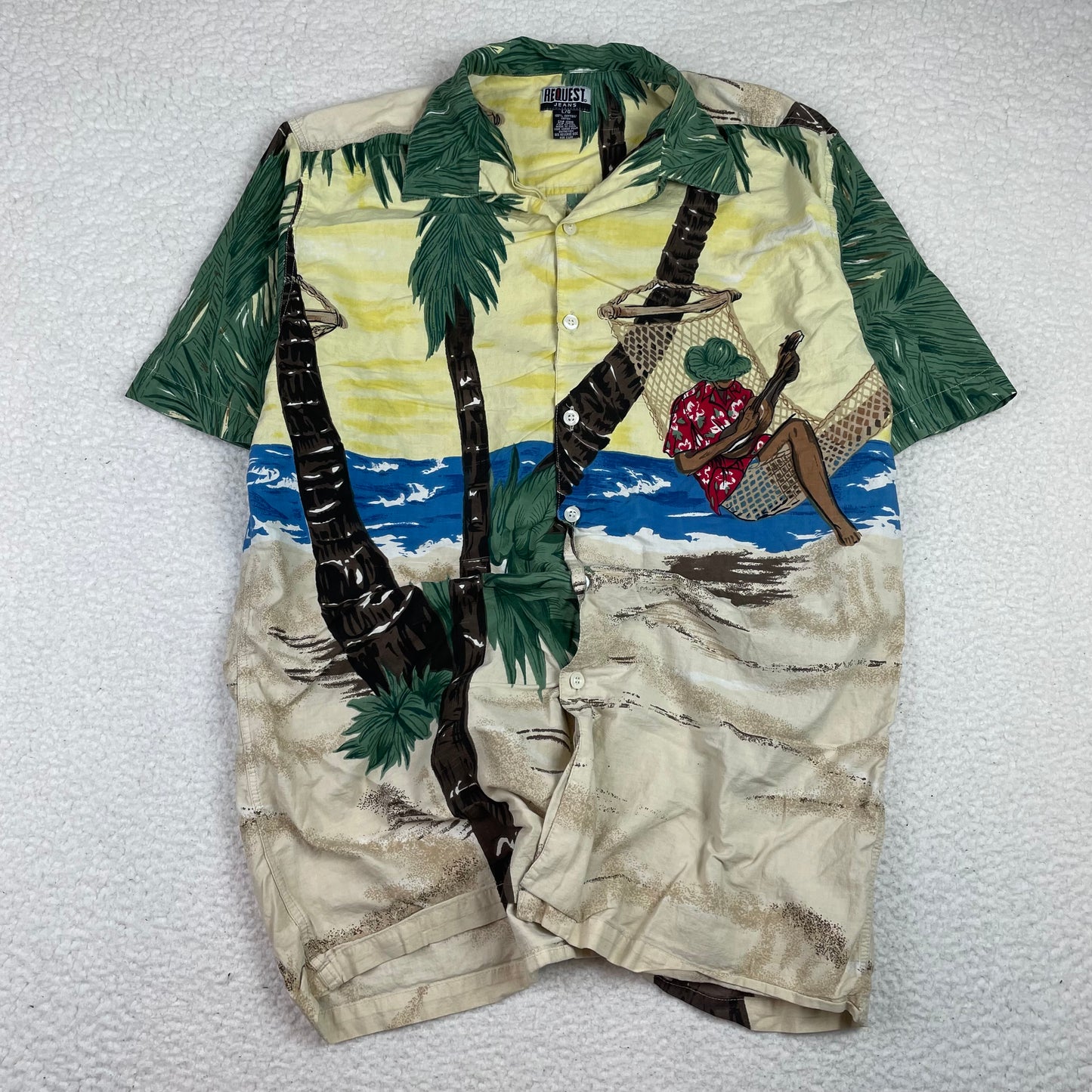 Vintage Request Jeans AOP Bahamas Button Up Shirt