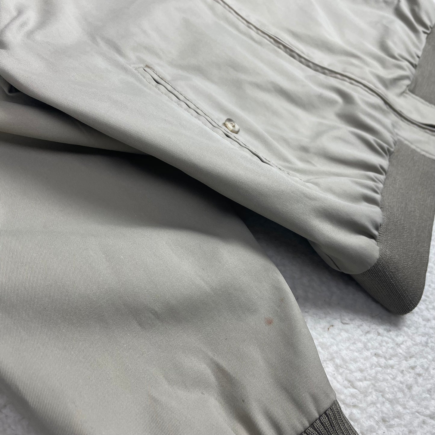 Vintage Harrington Style Chore Yoke Back Zip Up Jacket