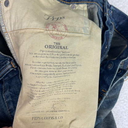 Vintage PRPS Japanese Distressed Dark Wash Baggy Jeans
