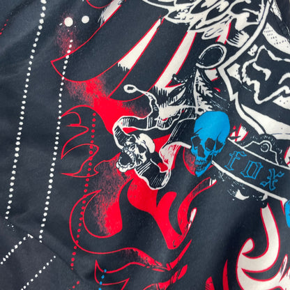 Fox Racing Graphic Board Shorts Skulls Wings Black Red White