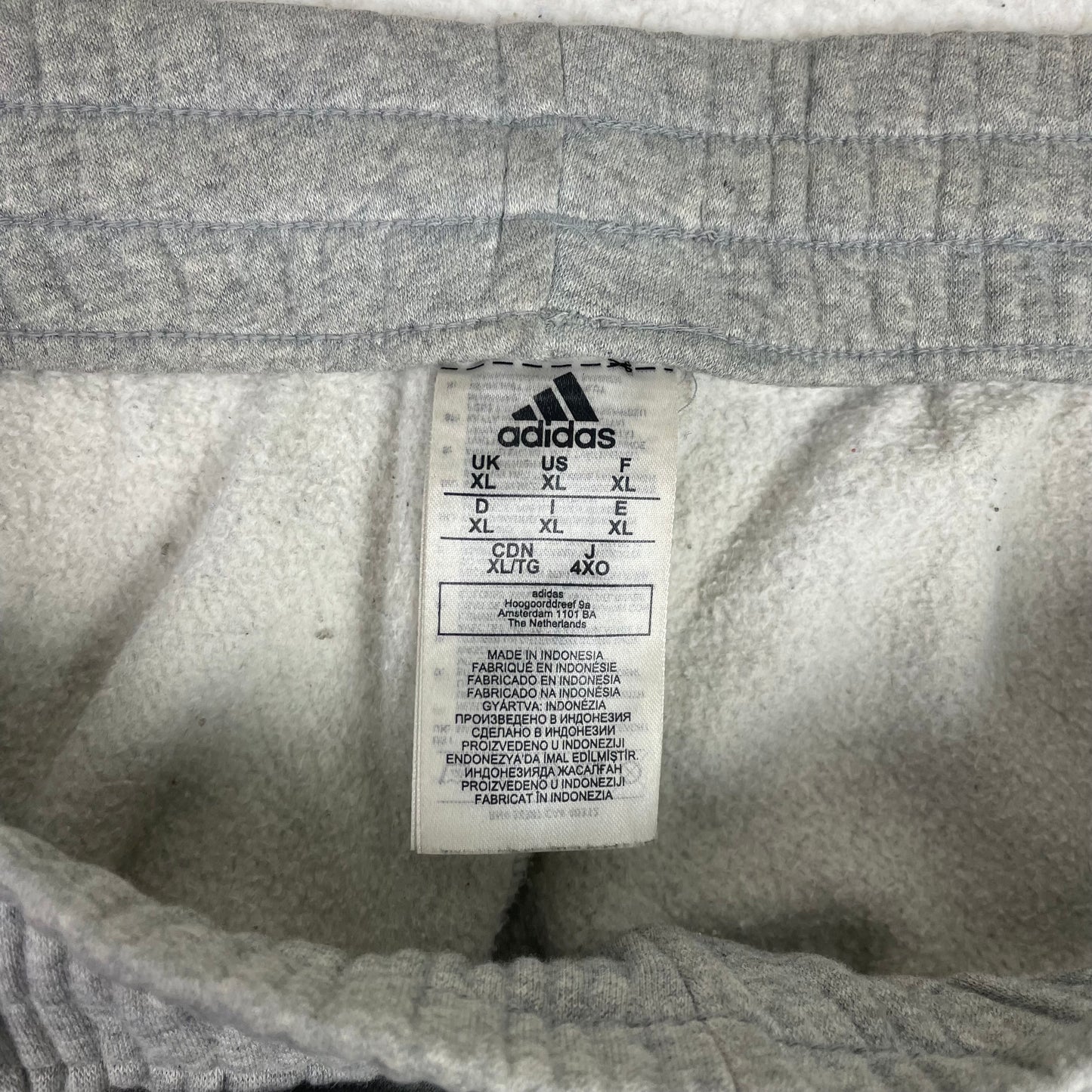 Adidas Super Baggy Striped Gray Sweatpants