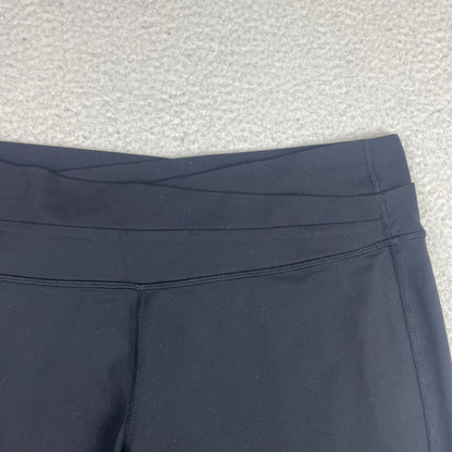 Lululemon Black Wide Leg Yoga Pants 10 Athleisure Minimalist Casual