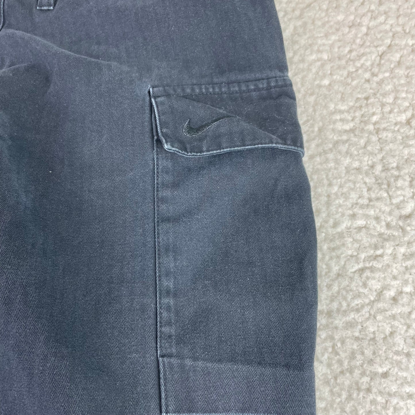 Y2K Nike Baggy Cargo Utility Black Pants