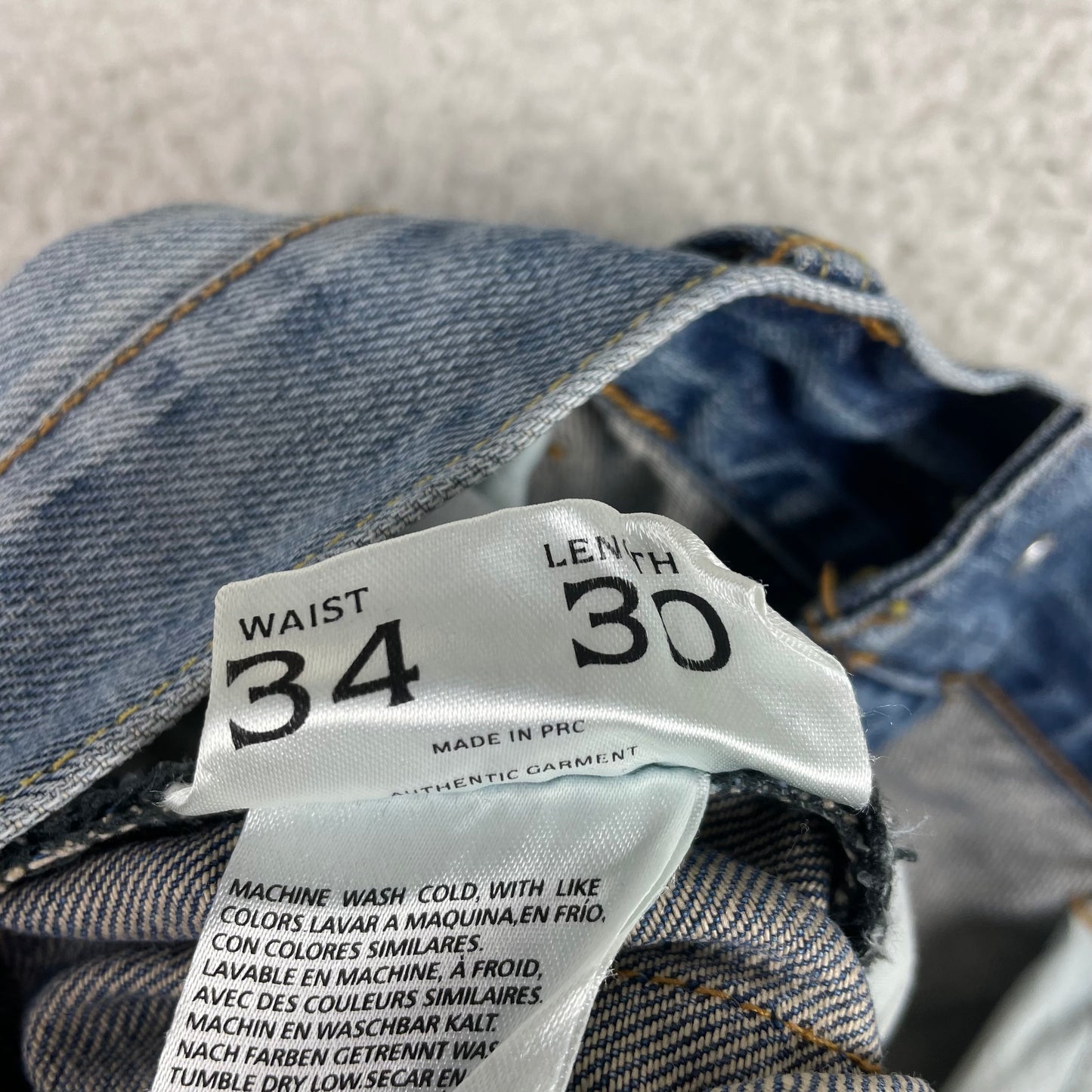 Vintage Christian Audigier Loose Fit Light Wash Jeans