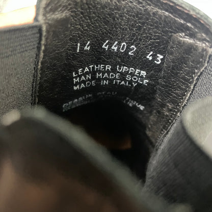 Boemos Black Leather Chelsea Boots 43 Made In Italy