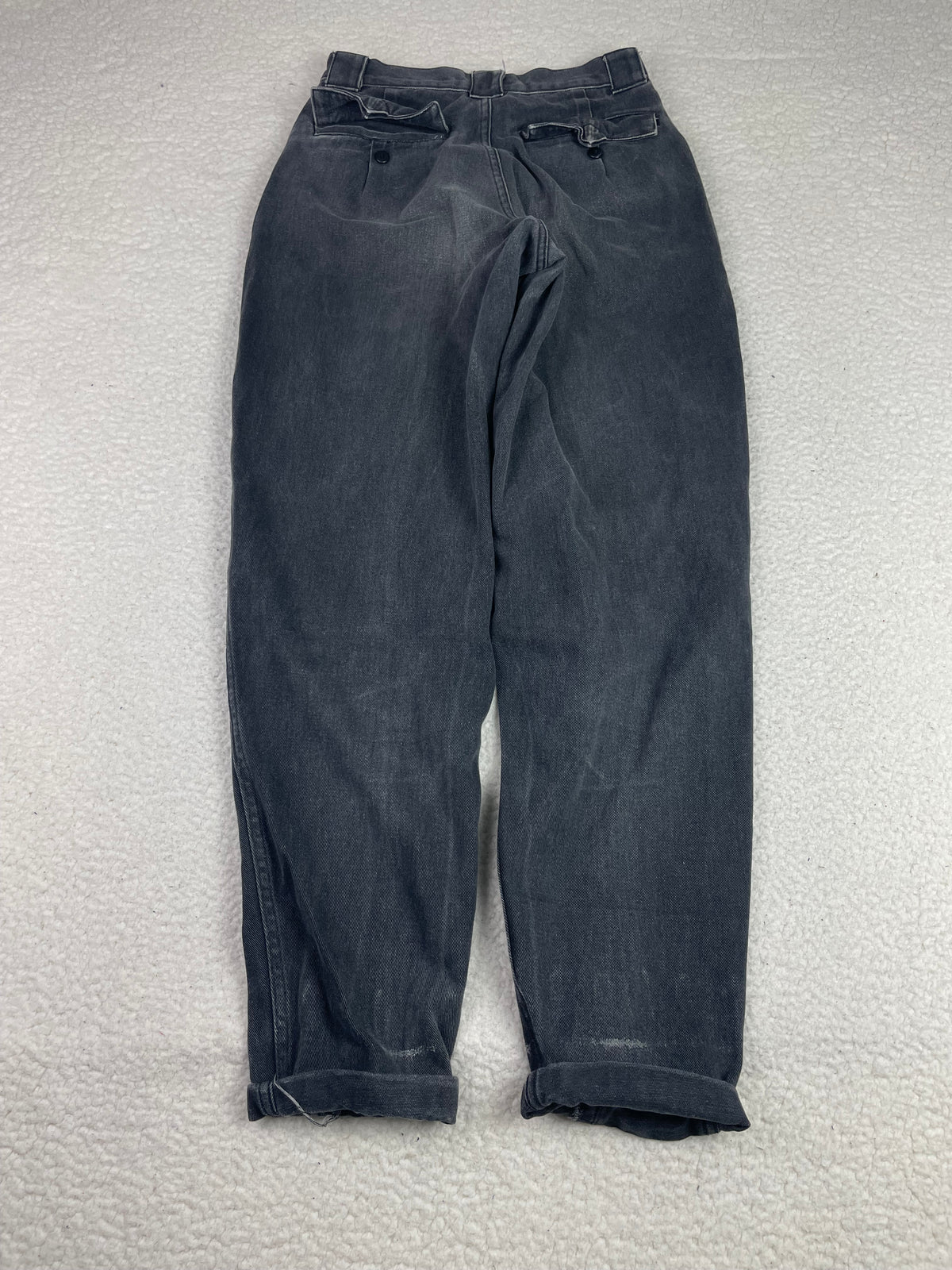 Vintage Arrston Volaju Kohshin Satoh Black Denim Barrel Jeans 28
