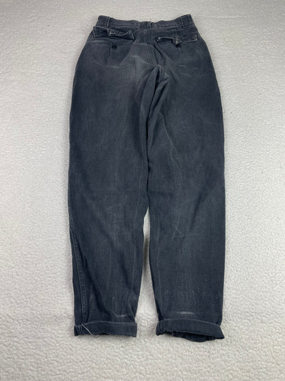 Vintage Arrston Volaju Kohshin Satoh Black Denim Barrel Jeans 28