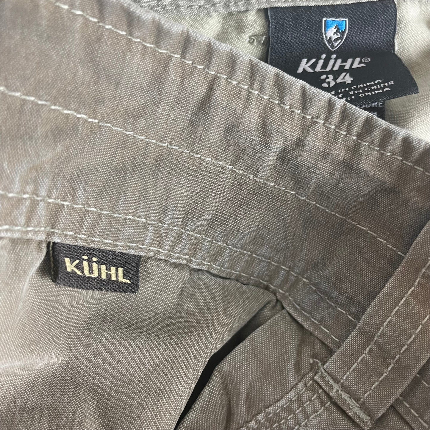 Kuhl Ramblr Patina Dye Olive Cargo Shorts