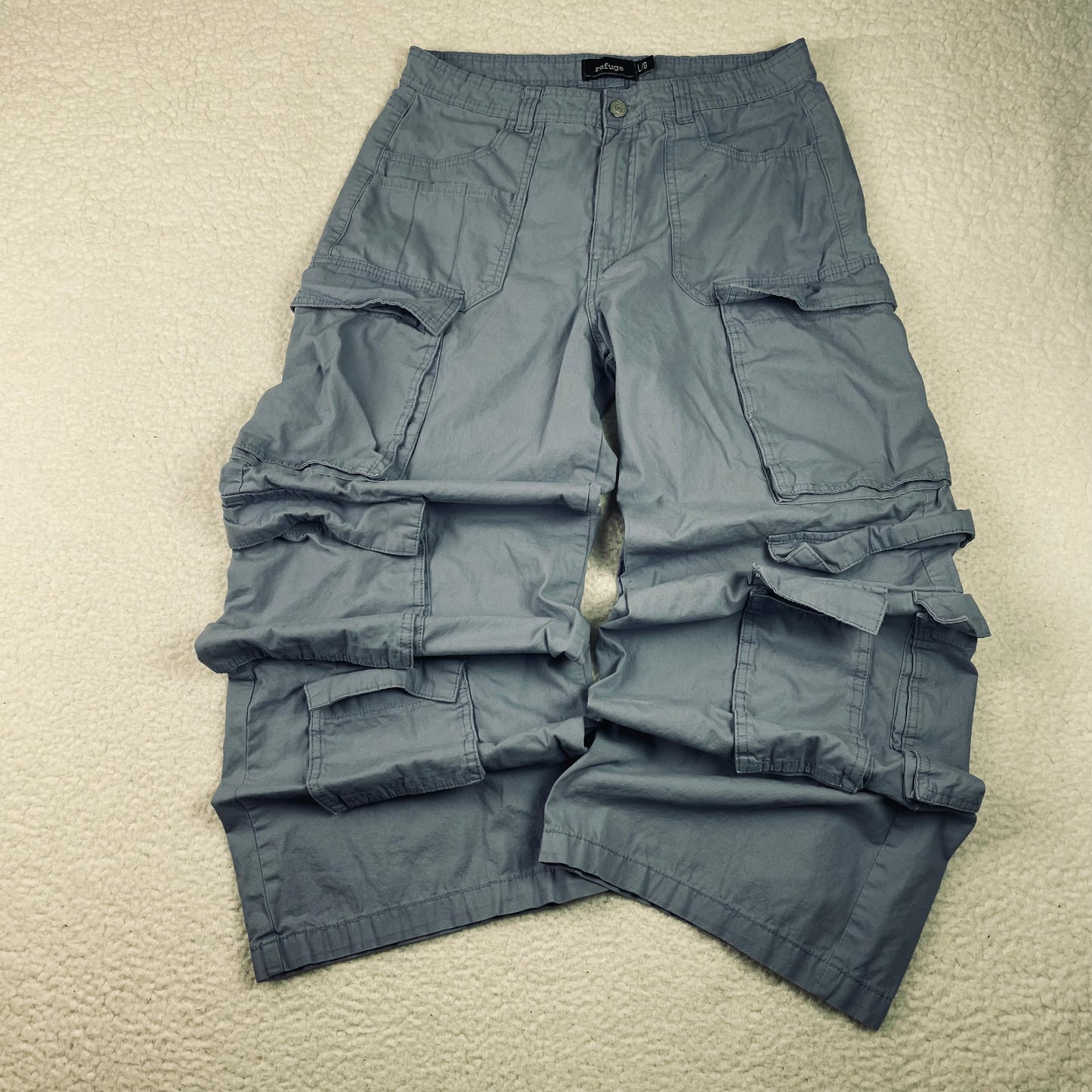 Y2K JNCO Style Refuge Super Baggy Paratrooper Pants