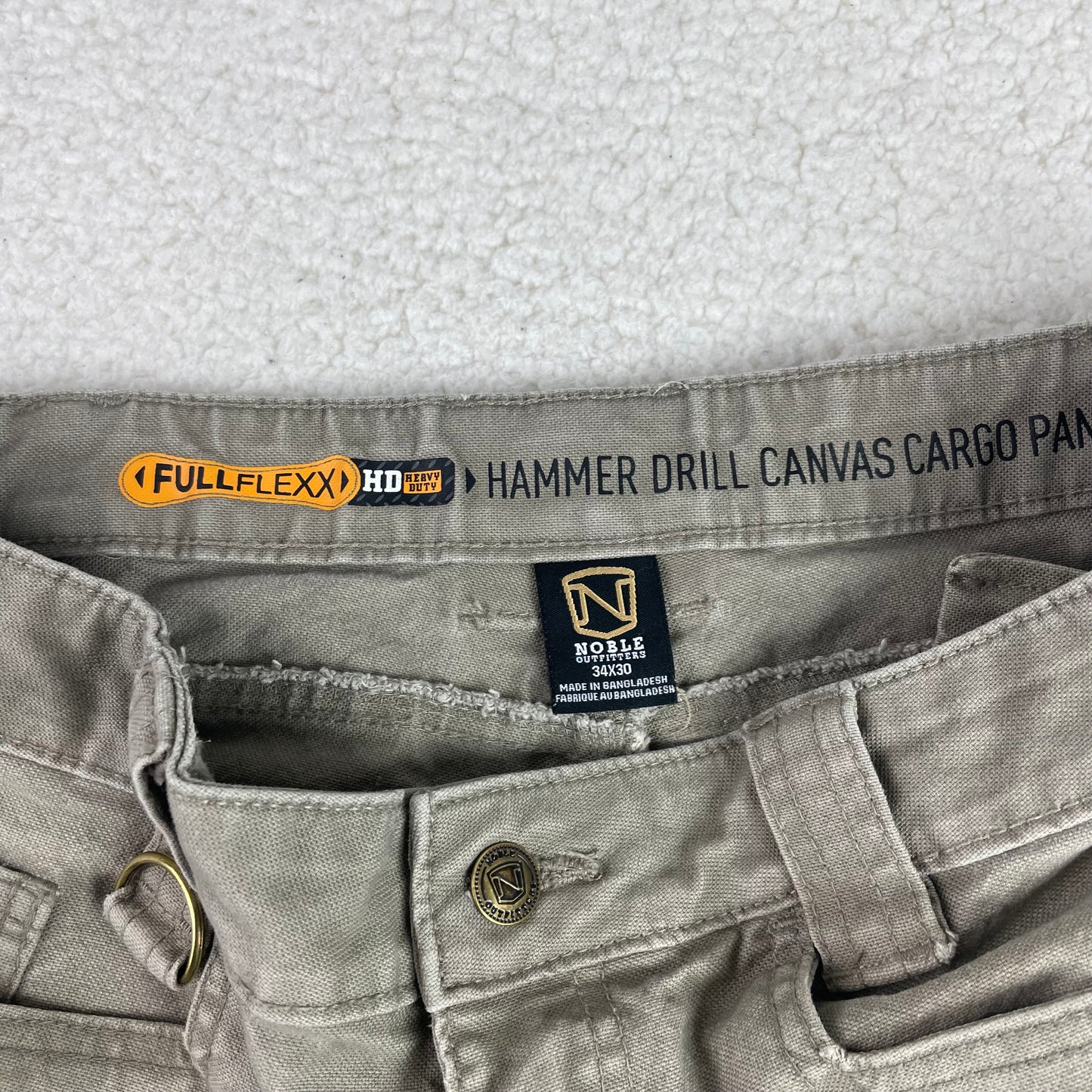Vintage Noble Double Knee Canvas Double Knee Cargo Pants