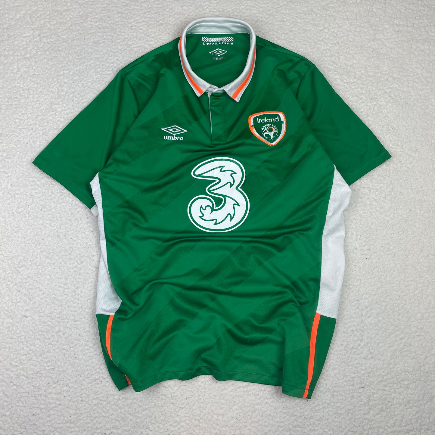 Umbro Ireland Football 2011 2012 Green Home Jersey