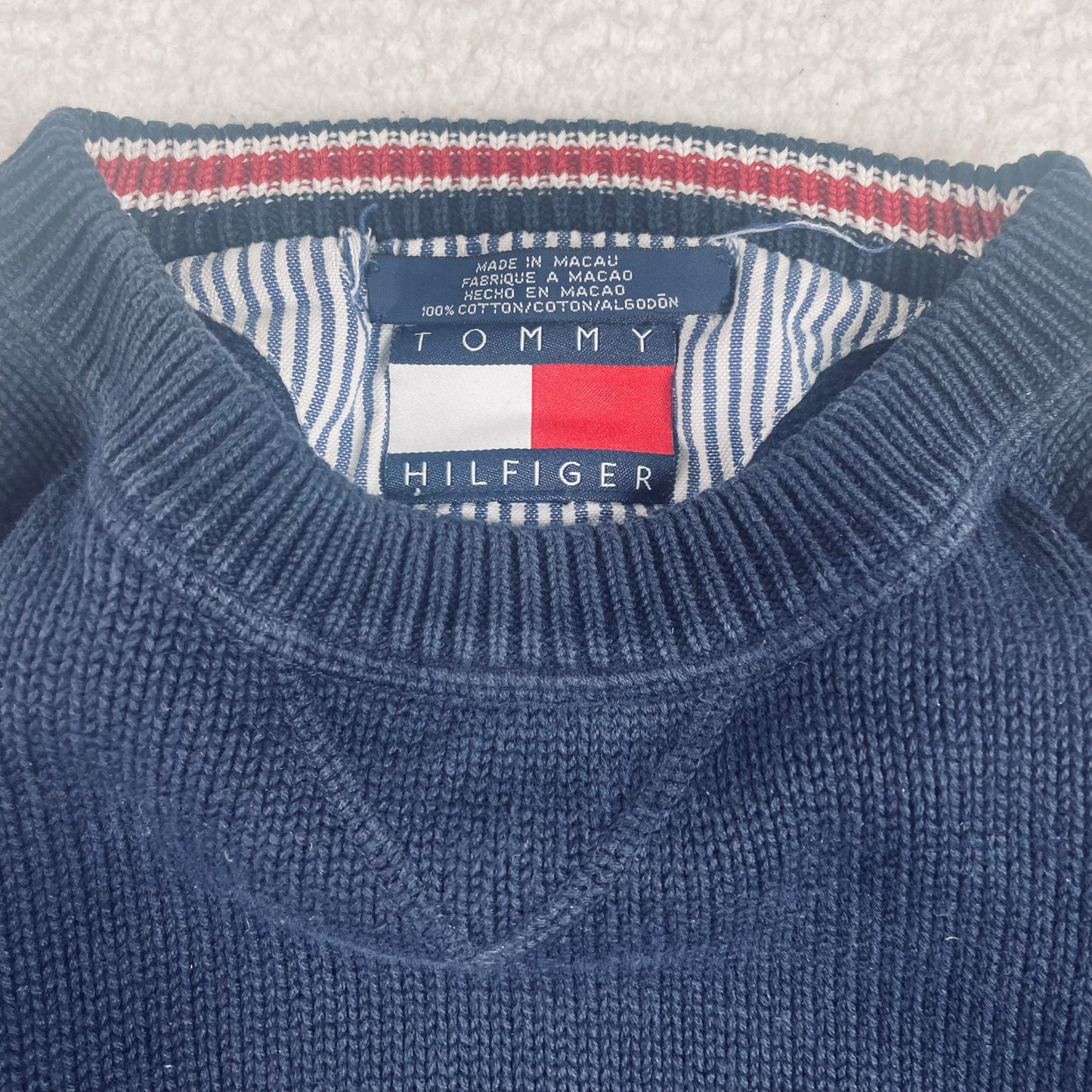 Vintage Tommy Hilfiger Navy Blue Sweater