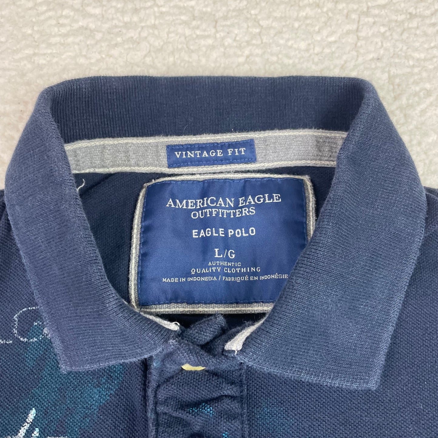 Vintage American Eagle Y2K Argyle Pattenr Polo