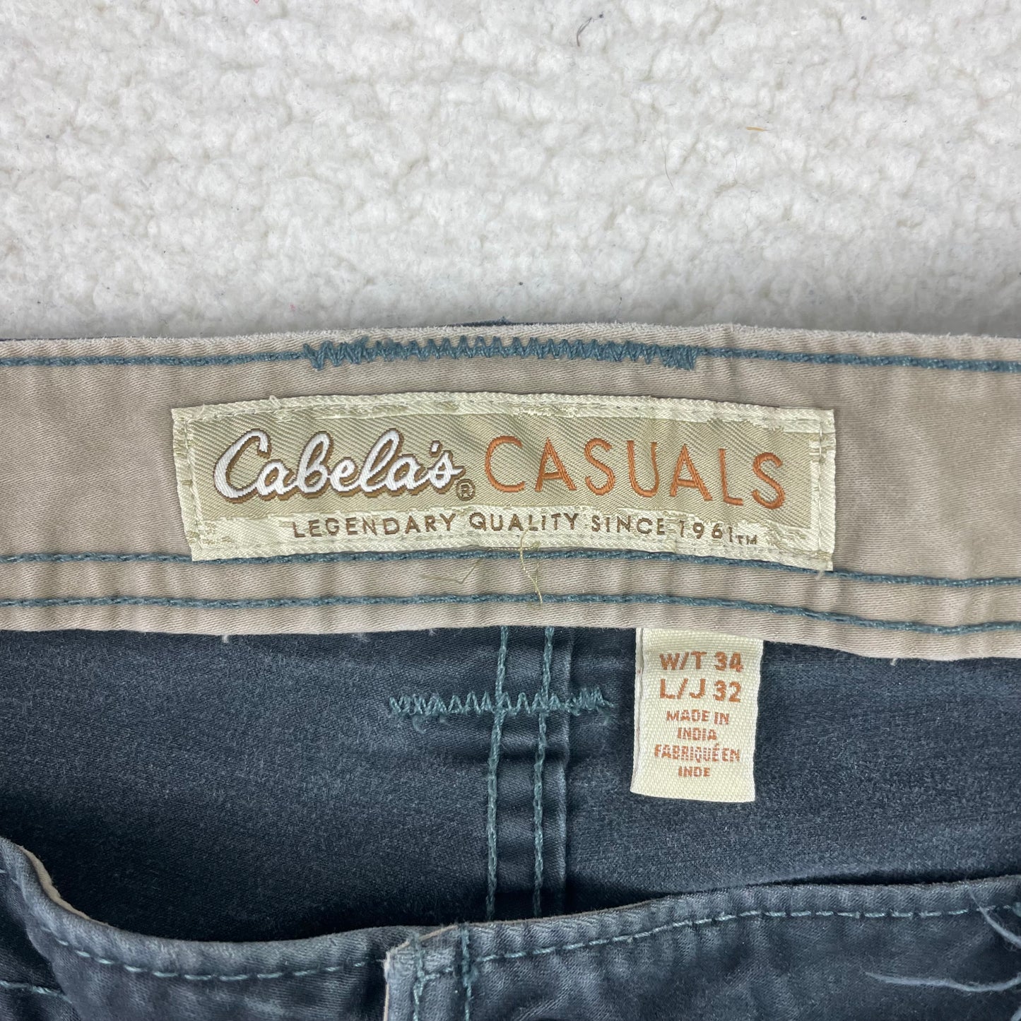 Vintage Cabela's Cargo Double Knee Smoked Gray Pants