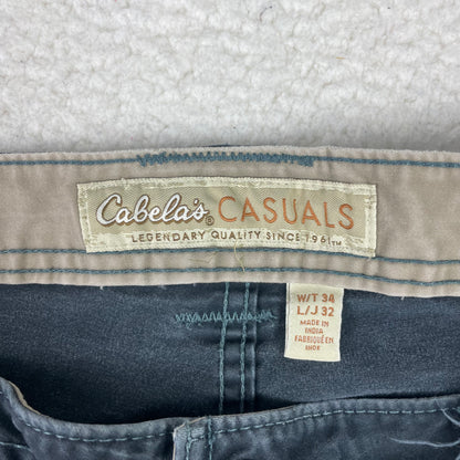 Vintage Cabela's Cargo Double Knee Smoked Gray Pants