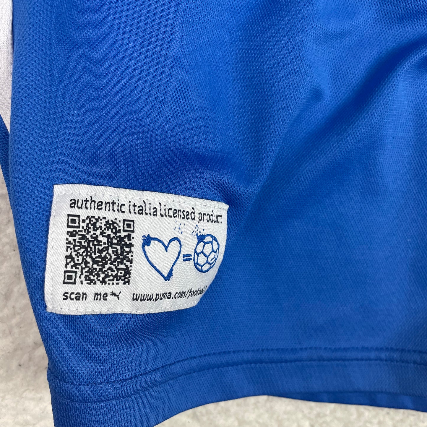 Puma Italy Football 2014 Blue Home Jersey Balotelli