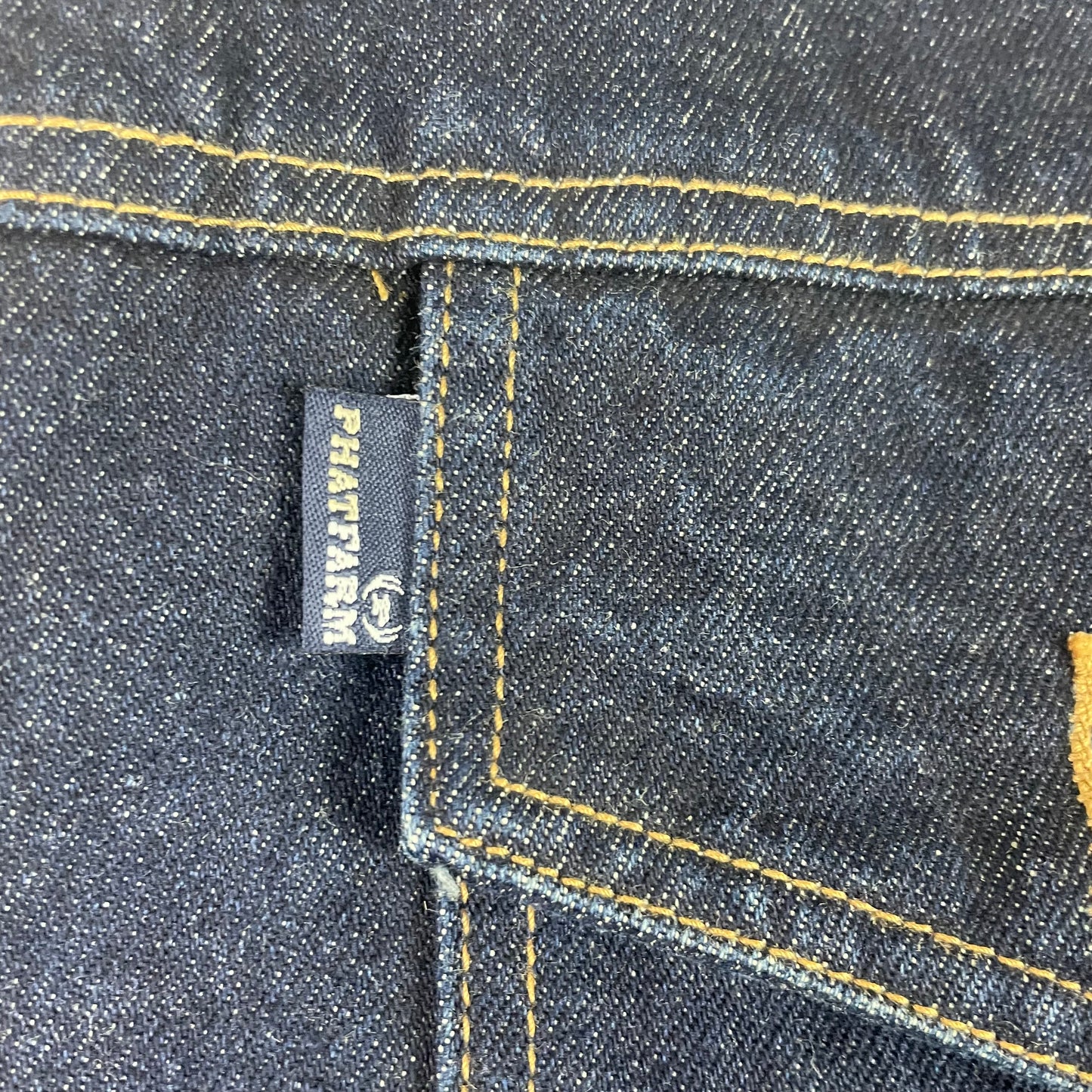 Y2K Phat Farm Dark Wash Denim Trucker Jacket