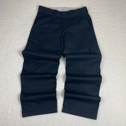Vintage Dickies Loose Fit Cargo Black Baggy Work Pants