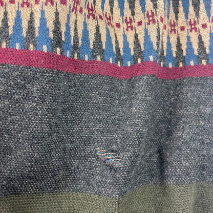 Vintage Riggins Fair Isle Aztec Long Sleeve Polo Sweater