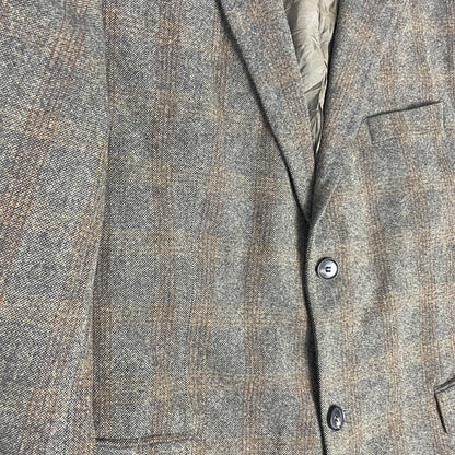 Vintage Hugo Boss Bertolucci Brown Tweed Virgin Wool Cashmere Blazer