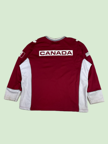 Roots Sydney 2000 Team Canada Olympic Hockey Jersey Red White