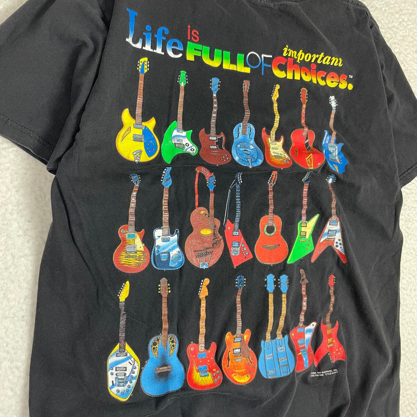 Vintage 1994 Guitars Collection Life Choices Graphic Shirt
