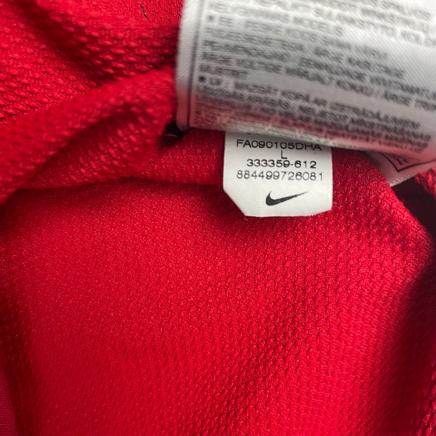 Nike Spartak Moscow Soccer Jersey Red White Chest Band