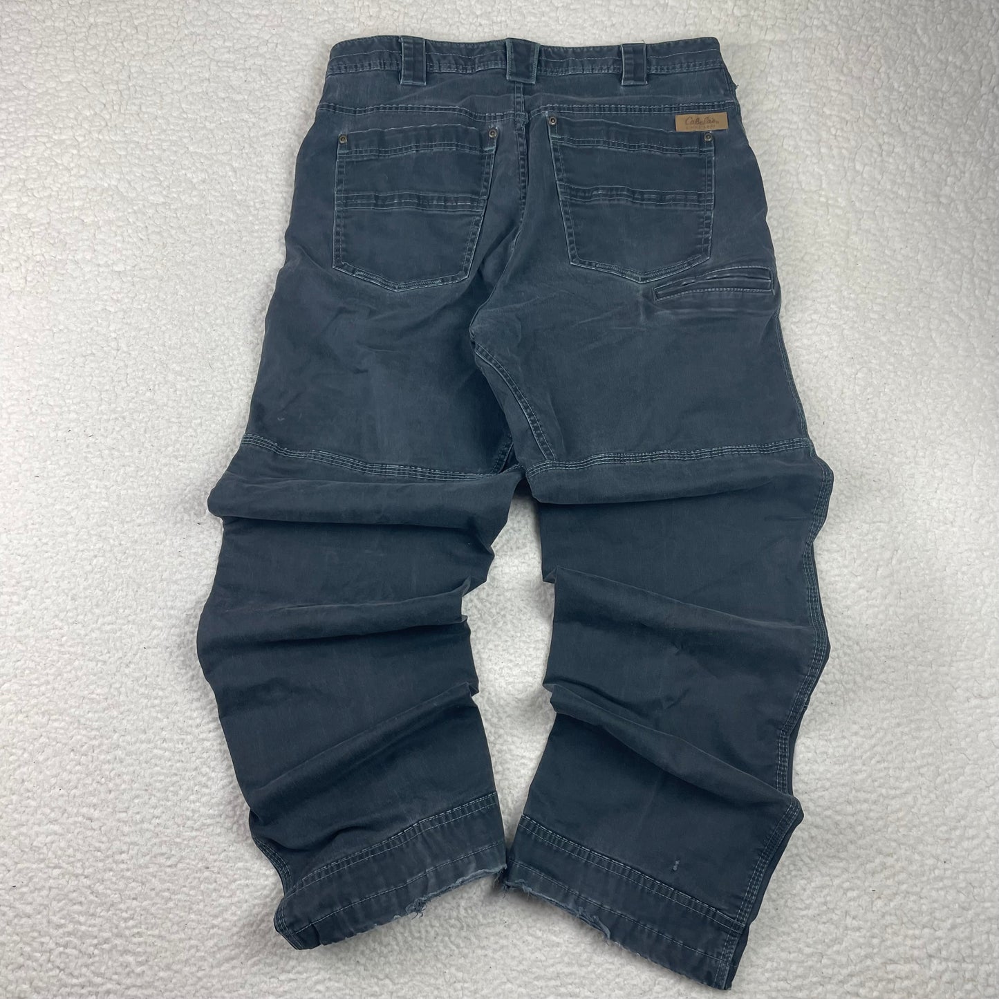 Vintage Cabela's Cargo Double Knee Smoked Gray Pants