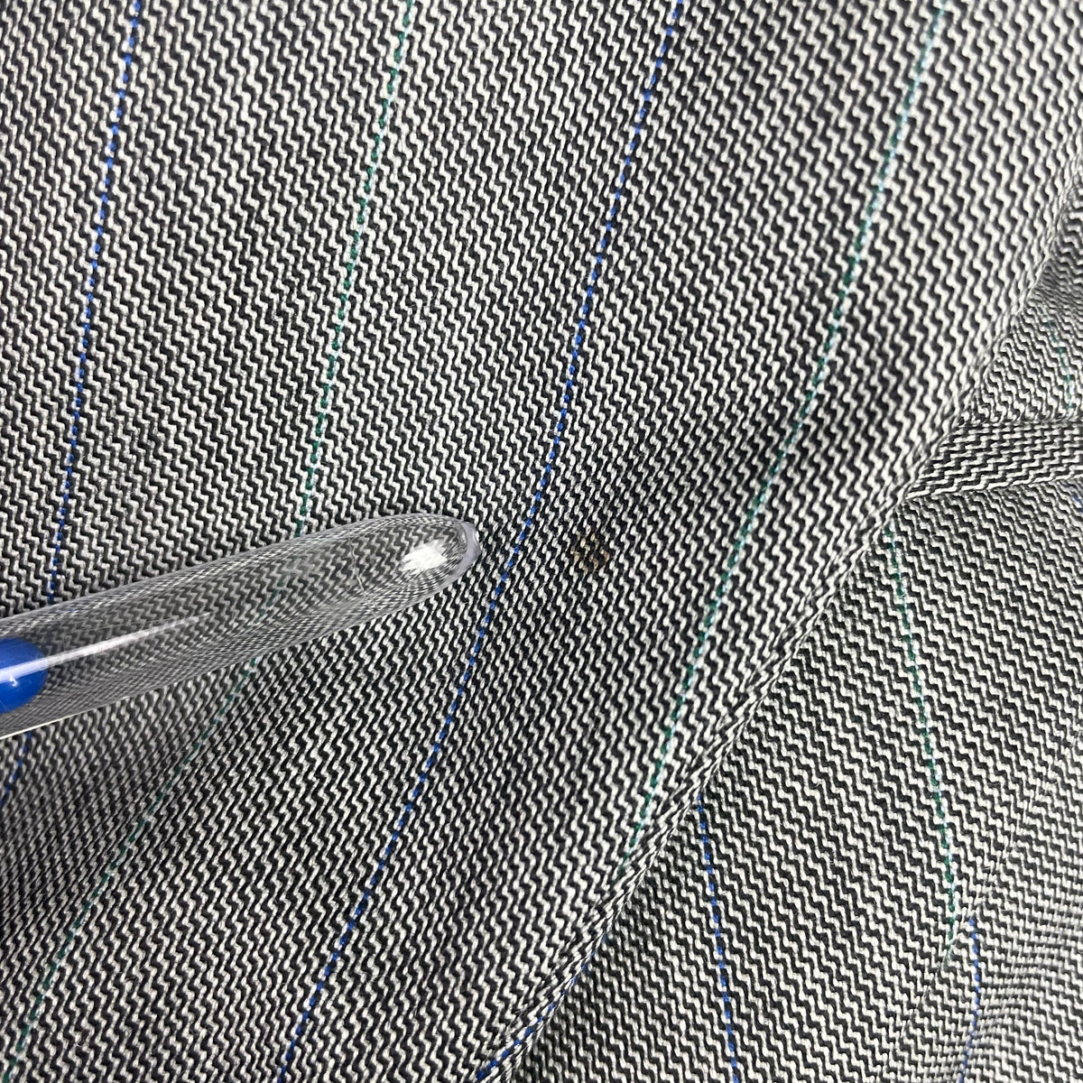 Vintage Givenchy Monsieur Grey Virgin Wool Double Breasted Blazer 42