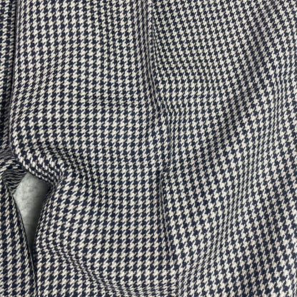 Vintage High Waisted Pleated Houndstooth Wool Barrel Baggy Pants
