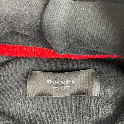 Vintage Diesel Black Chevron Block Zip Up Hoodie