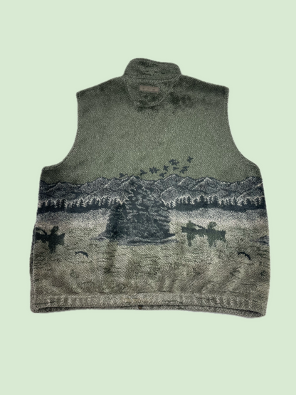 Northern Elements Nature Landscape Fleece Full Zip Vest