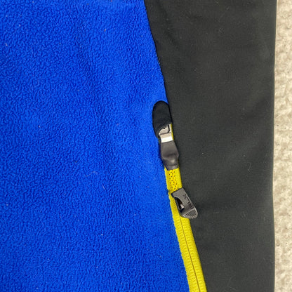 RLX Ralph Lauren Blue Yellow Fleece Gorpcore Vest M Full Zip Cinch