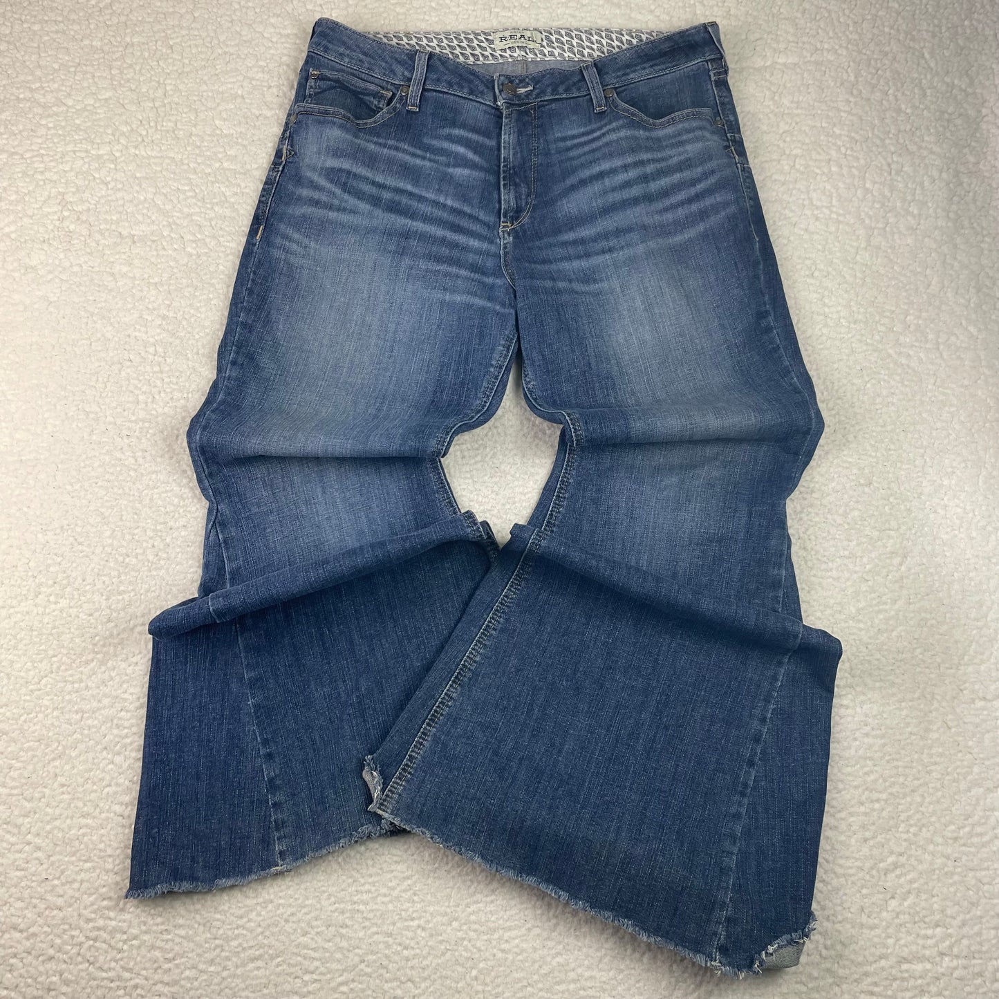 Vintage Ariat Wide Leg Super Flare Medium Wash Jeans