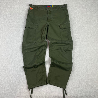 Empyre Green Baggy Barrel Double Knee Carpenter Pants