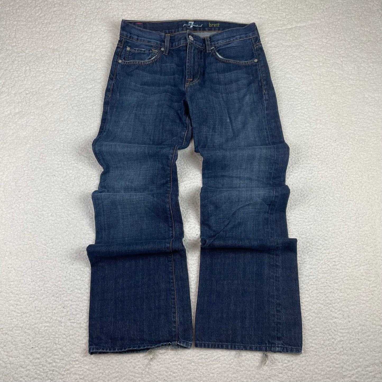 7 Seven For All Mankind Brett Dark Wash Bootcut Jeans