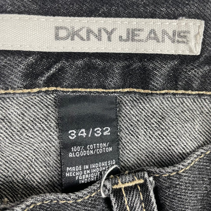 Y2K DKNY Light To Dark Gray Wash Baggy Jeans