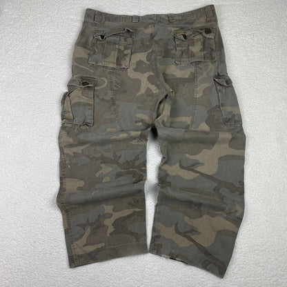 Vintage Super Baggy Woodland Camo Pants