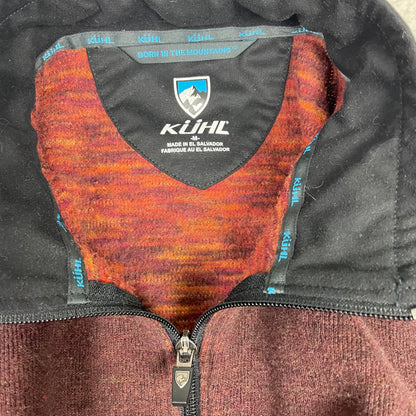 Kuhl Maroon Burgundy Alpaca Fleece Zip Up Jacket