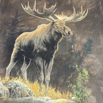 The Mountain Moose Graphic Brown Tie Dye Nature T-Shirt