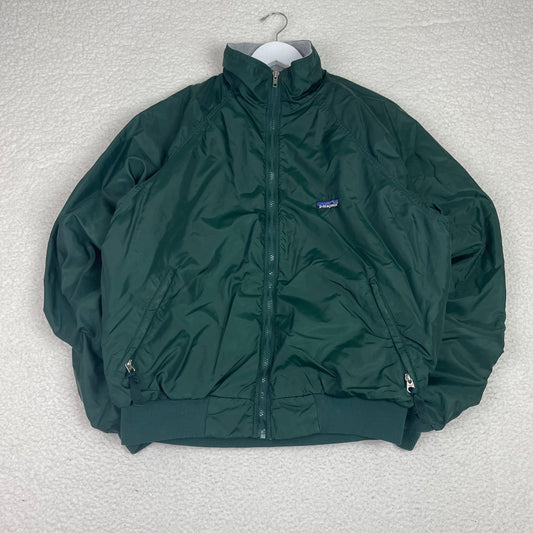 Vintage Patagonia Fleece Lined Green Windbreaker Jacket