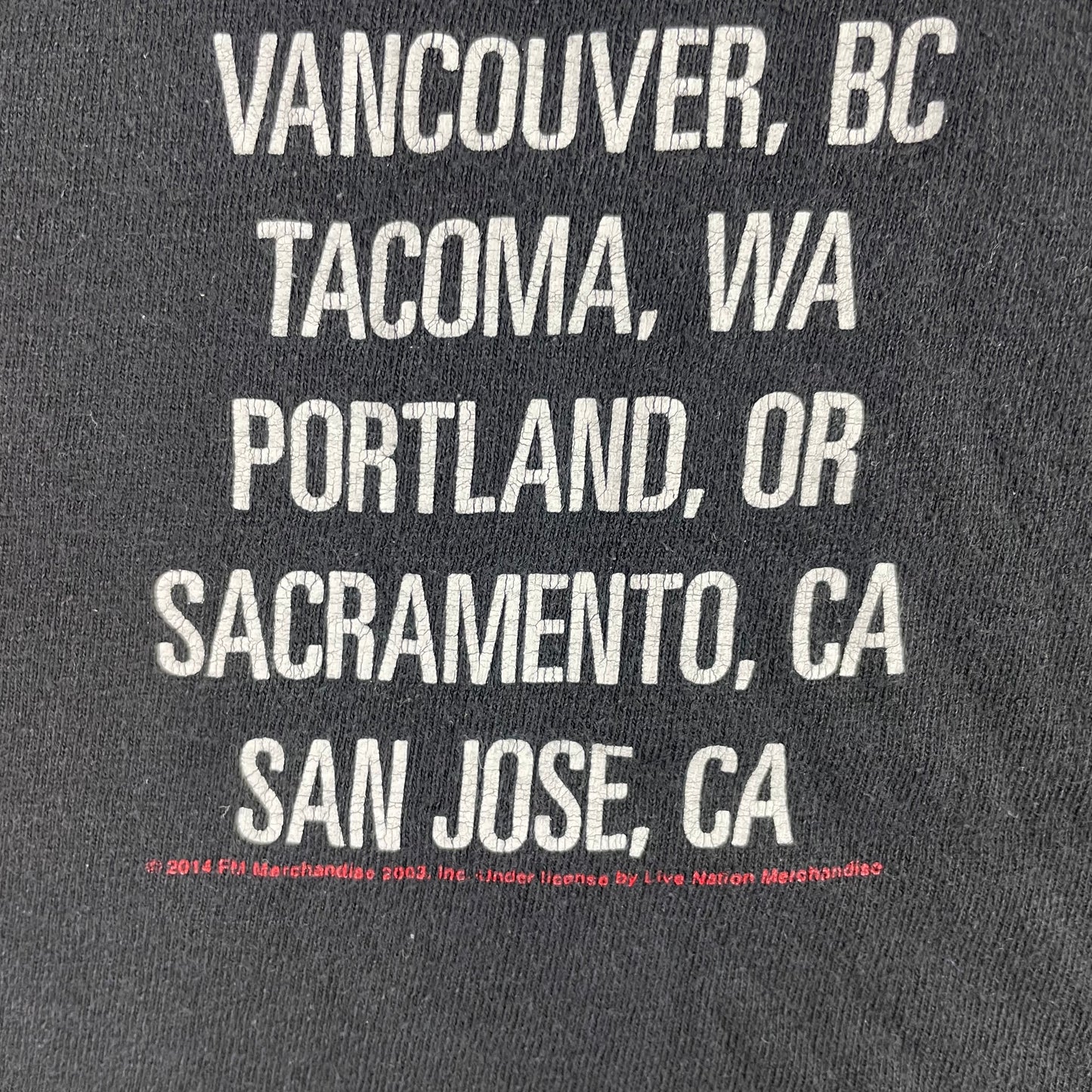 Fleetwood Mac On With The Show Tour Shirt 2014