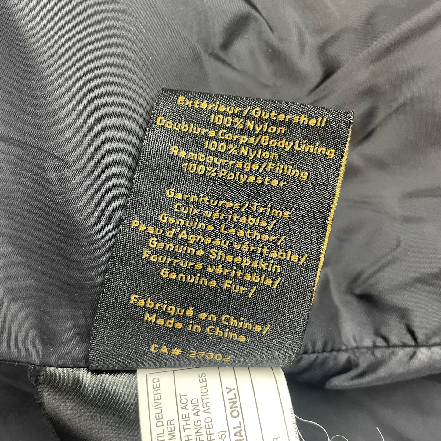 Mackage Black Fur Trim Hooded Puffer Parka Jacket Leather Trim