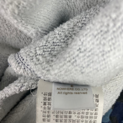 A Bathing Ape Blue Camo Shark Full Zip Hoodie 3XL WGM Patches