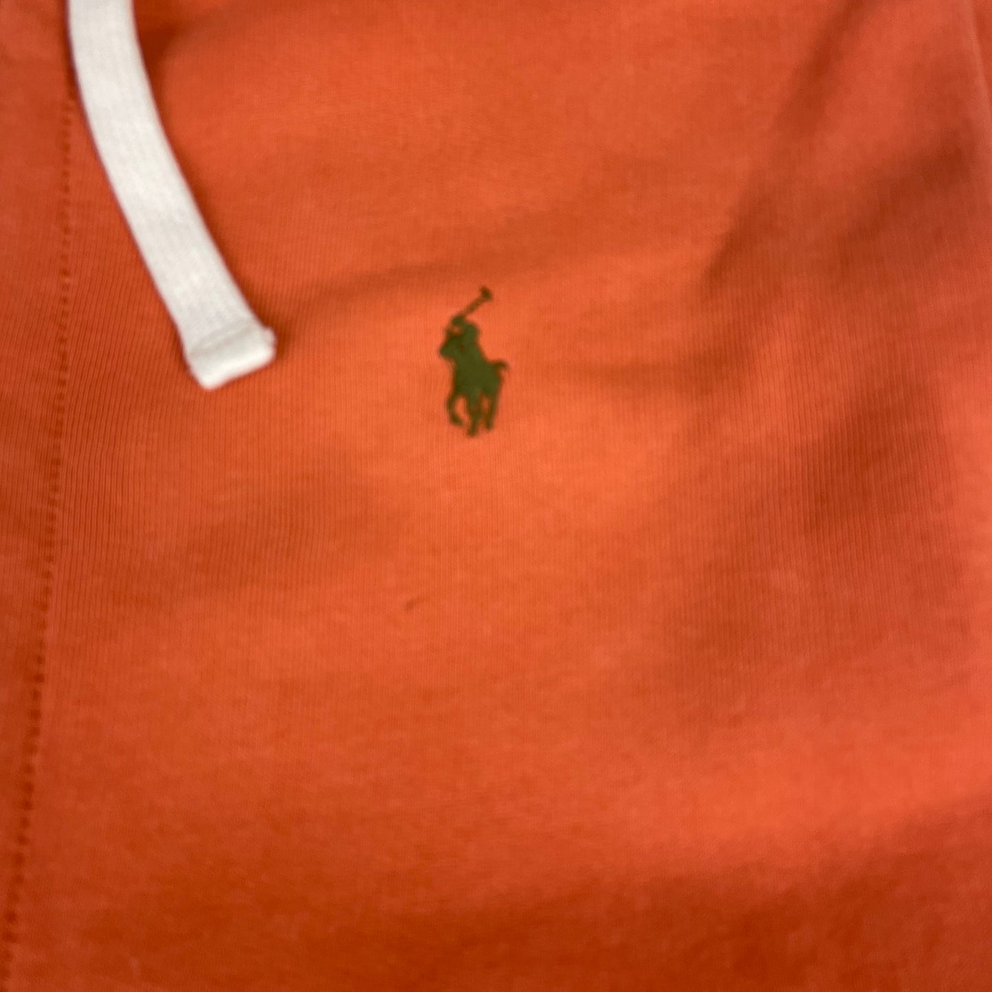 Polo Ralph Lauren Salmon Orange Full Zip Hoodie Embroidered Pony Logo