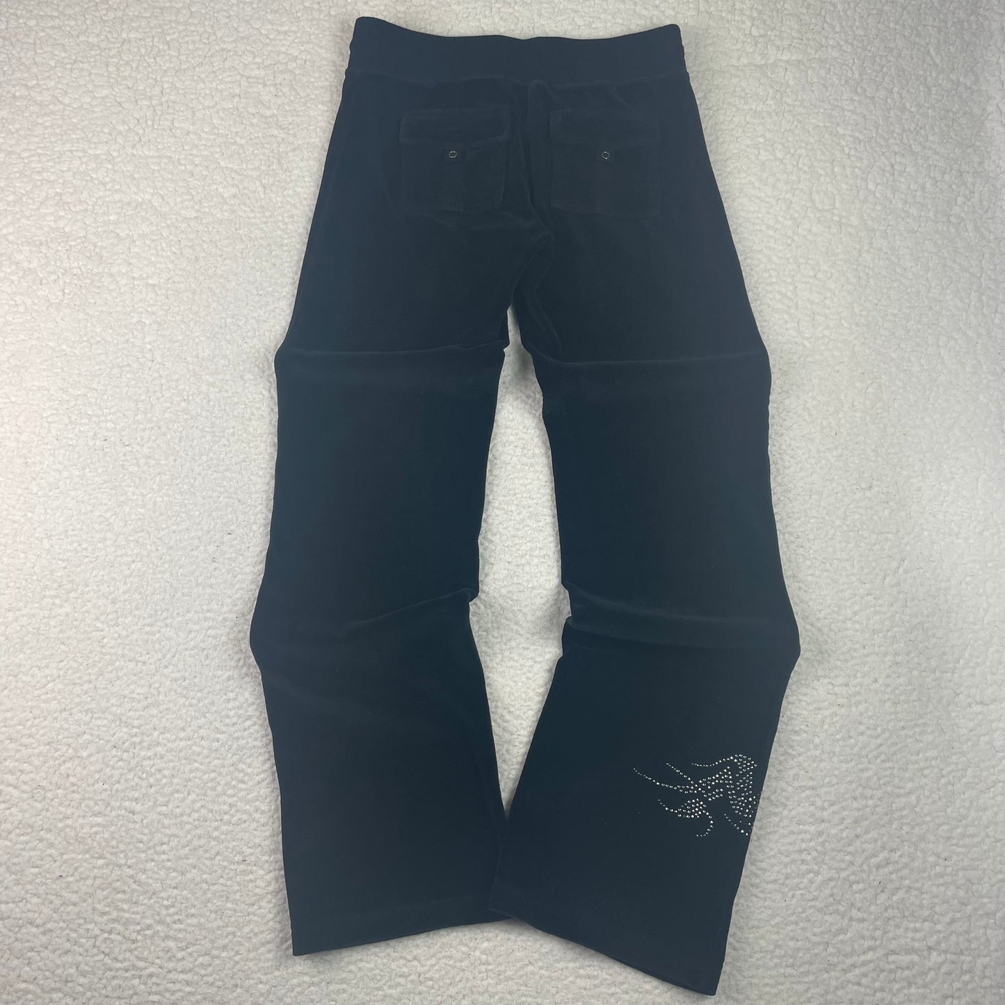 Vintage BCBG Maxazria Velour Floral Embroidery Sweatpants