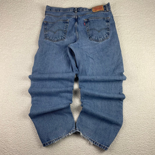 Vintage Levis 550 Baggy Barrel Relax Fit Light Wash Jeans