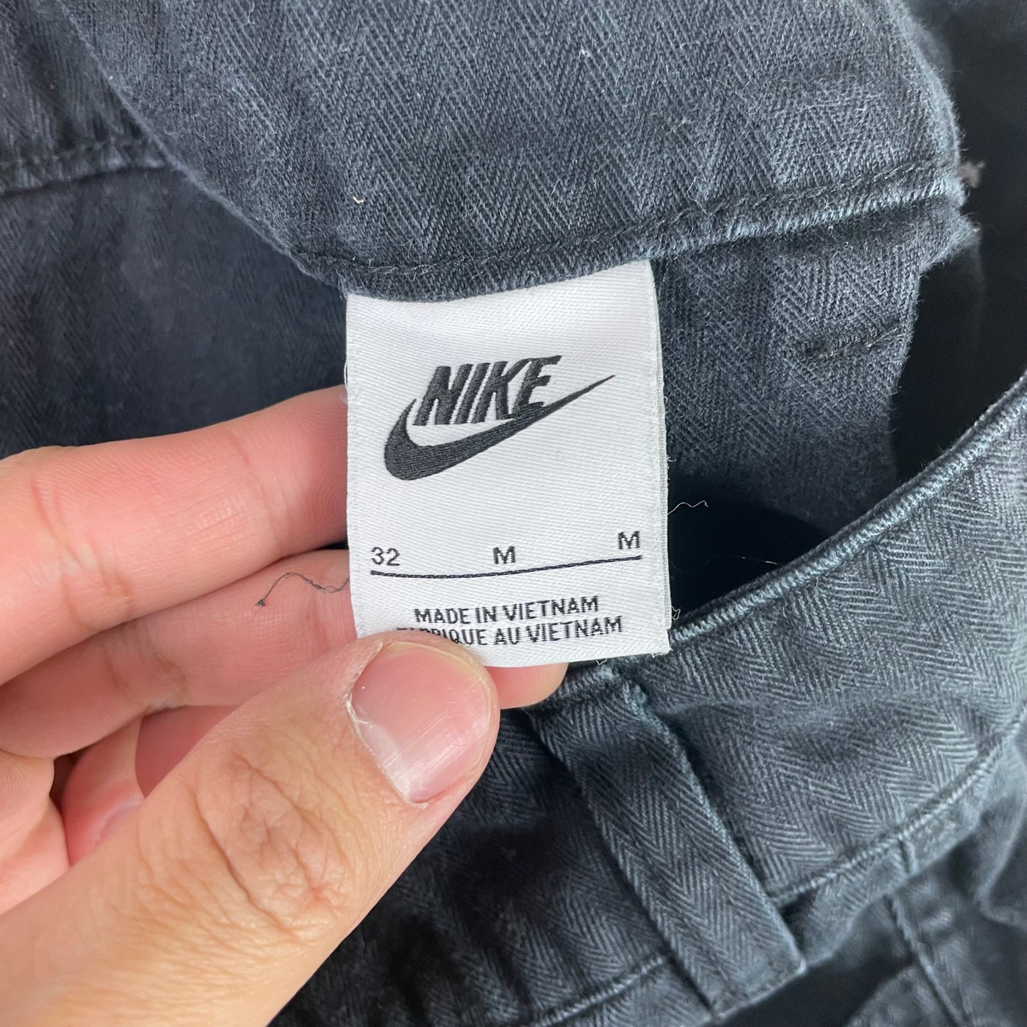 Y2K Nike Baggy Cargo Utility Black Pants