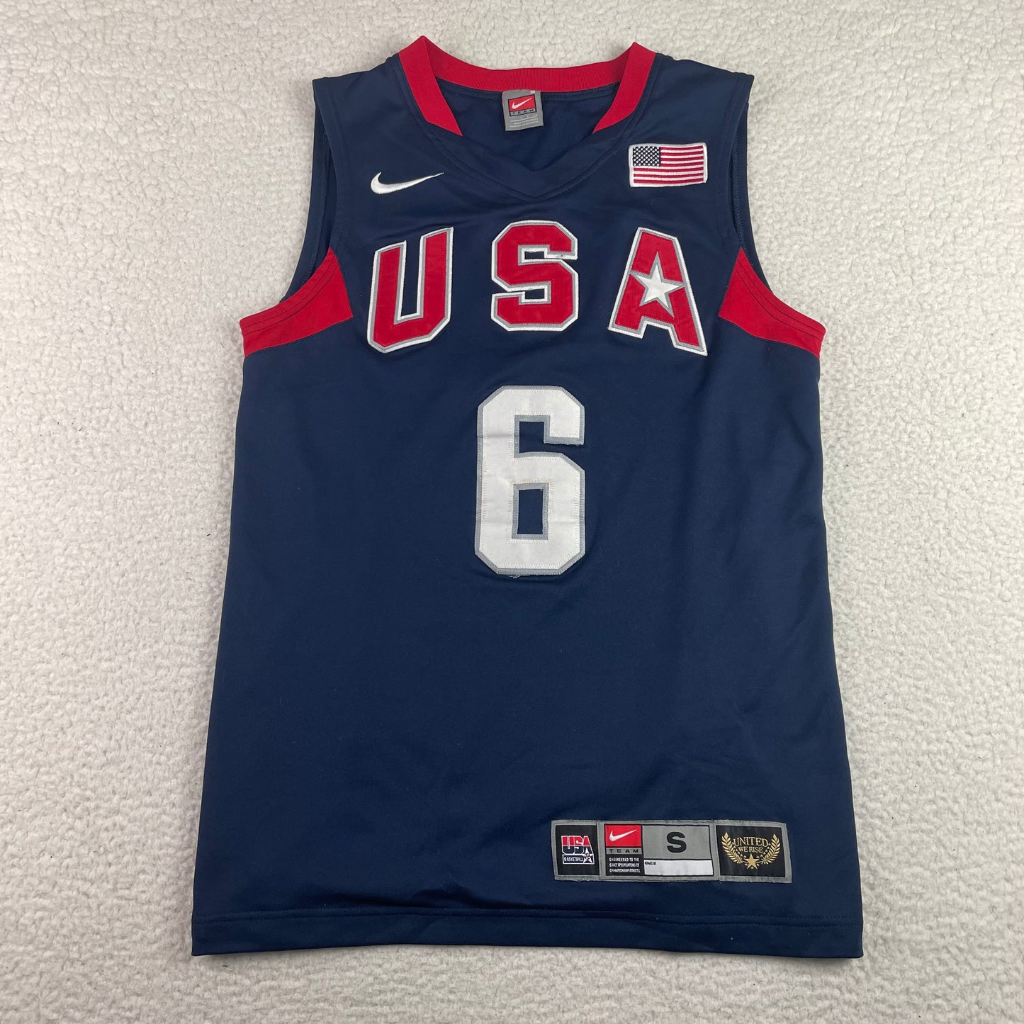 100% Authentic Nike Team USA Lebron James Jersey 2008